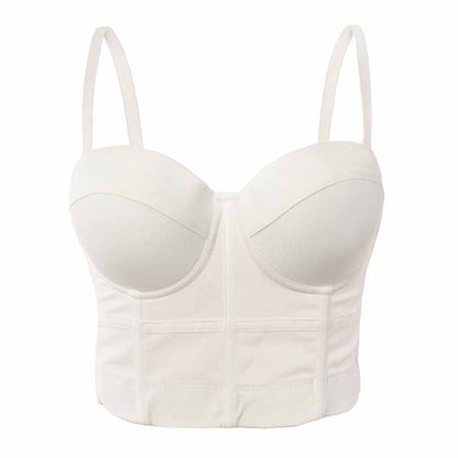 Women's Bustier Crop Top Sexy Corset Top Bra