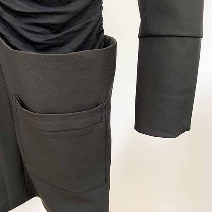 Women's Collar Long Sleeve Bodycon Pencil Mini Dress