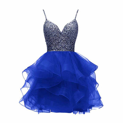 Women's Tulle Gala Prom Dress Short Homecoming Cocktail Gowns