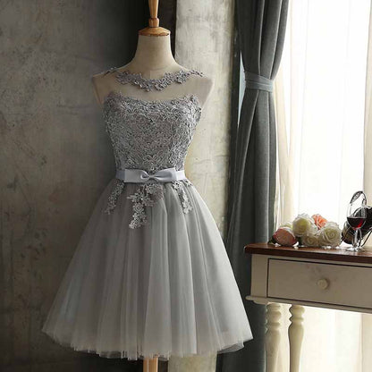 Women's A-Line Lace Homecoming Dresses Short Prom Cocktail Dresses for Teens