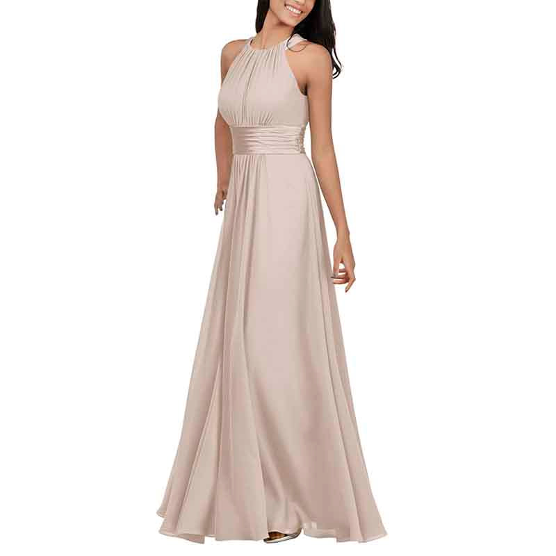 Women Chiffon Bridesmaid Dresses Long Formal Party Dress for Special Occasion