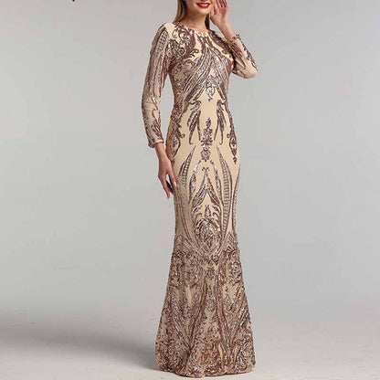 Women Satin Mermaid Prom Evening Party Dress Gown Detachable Train