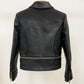 Women Black Leather Jacket Moto Biker Blazer Coats