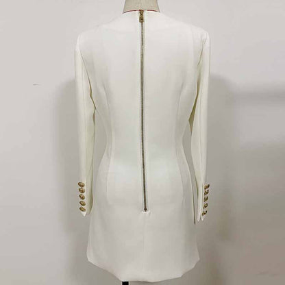 Women's Long Sleeves Buttons Bodycon Mini Dresses