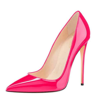 Women Pumps Colored Wedding Shoes Solid Color Point Toe Stiletto
