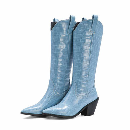 Women Cowboy Western Boots Blue | Brown | Black | White