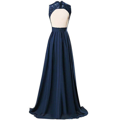 sd-hk Lace Bridesmaid Dress V Neck Prom Gowns For Women