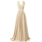 sd-hk Lace Bridesmaid Dress V Neck Prom Gowns For Women