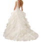 Tulle Wedding Dress High Low Lace Bridal Dresses Corset Plus Size Bride Gowns