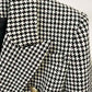 Women's Double Breasted Coat Check Long Sleeve Plaid Blazer Coat