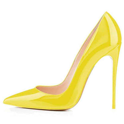 Women Pumps Colored Wedding Shoes Solid Color Point Toe Stiletto