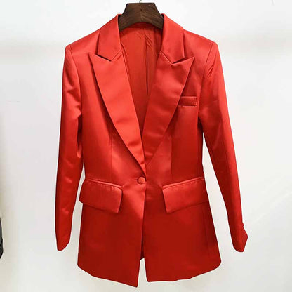 Women Red Bra+ Blazer + Red Shorts 3 Pieces Suit