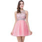 Women's A Line Tulle Juniors Short Prom Party Dress Cocktail Party Gown