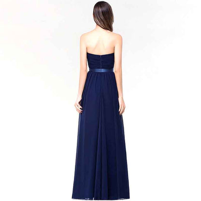 Off The Shoulder Bridesmaid Dress Formal Dress Long Sweetheart Chiffon Prom Gowns