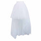 Women High Low Tutu Skirts Layered Mesh Tulle Skirt Princess Wedding Evening Prom Dovetail Skirts
