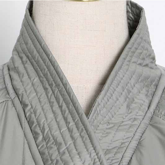 Women's winter down jacket coat lace up outwear casual warm coat