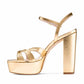 Women Platform Sandals Peep Toe Ankle Strap Heeled Shoes