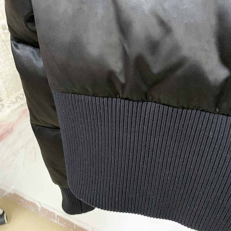 Women's Asymmetric-zip Down Filled Coat Short Puffer Jackets