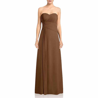 Chiffon Bridesmaid Dress Custom Prom Dress Long Evening Gowns