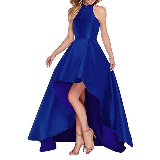 Halter Prom Dresses Long Beaded Evening Party Gown Formal Dresses – SD ...