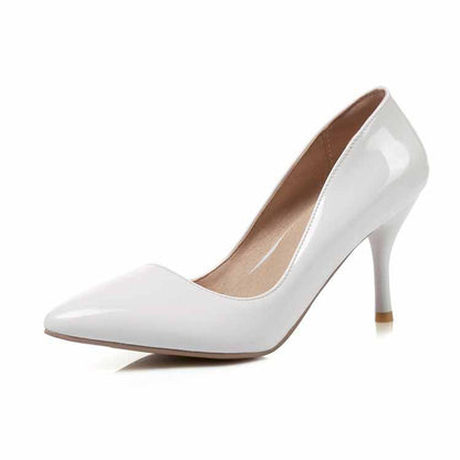 Women Basic Stilettos High Heels Pointed Toe Pumps 8cm