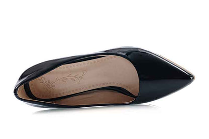 Classic Slip on Dress Shoes 50mm Stilettos Pointed Toe Low Heel Pumps