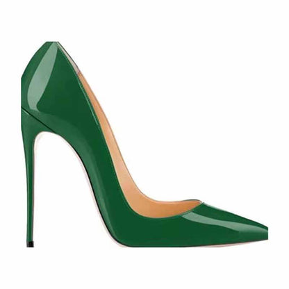 Women's Sexy Pointed Toe Slip on Pumps Handmade Stiletto High Heels