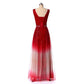 Women's Top Gradient Evening Prom A Line Gowns