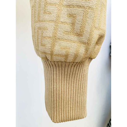 Metal Button Short Blazer & Shorts Suit In Beige