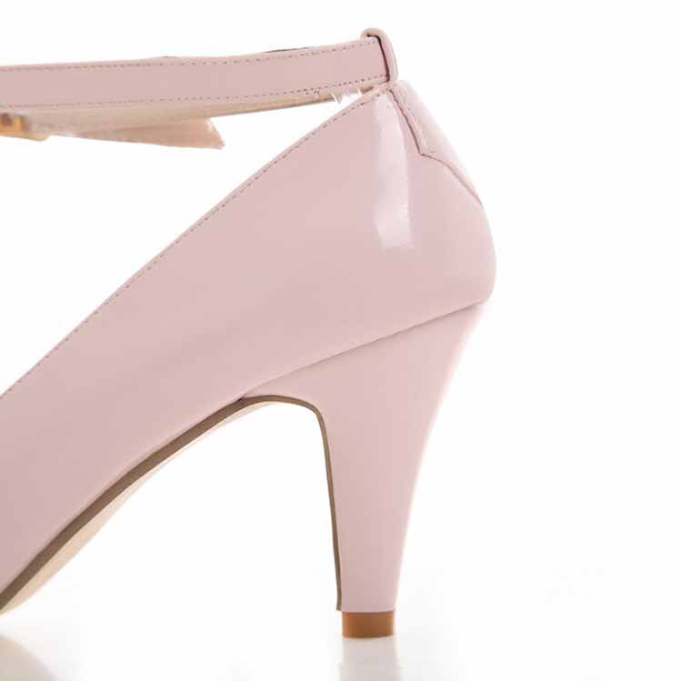 Women Buckle High Heel Pumps Pink | Apricot | Black