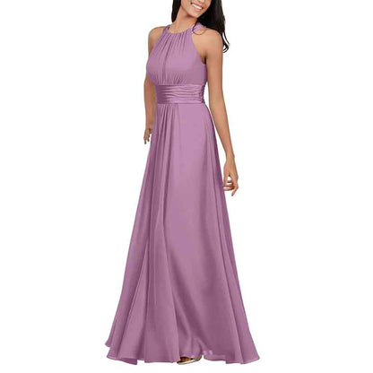 Women Chiffon Bridesmaid Dresses Long Formal Party Dress for Special Occasion
