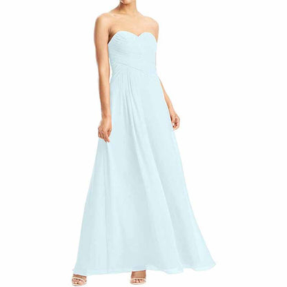 Chiffon Bridesmaid Dress Custom Prom Dress Long Evening Gowns