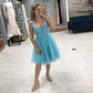 Tutu Homecoming Dresses Short Prom Dresses for Teens Lace Cocktail Dress