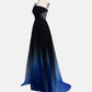 sd-hk Women One-Shoulder Ombre Prom Wedding Gowns Bridemaid dress