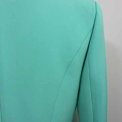 Women's Coats Mint Green Jacket Long Sleeves Blazer Breasted Coat