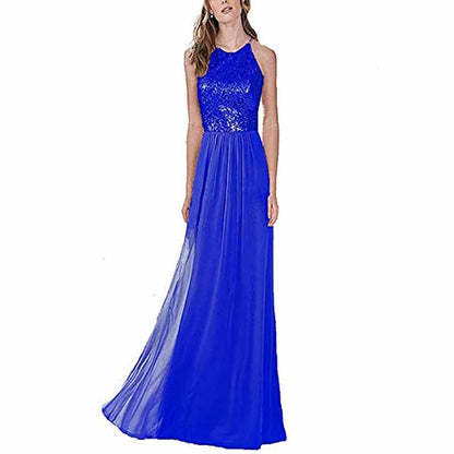 Womens Sequin Top Bridesmaid Dress Cocktail Party Swing Dresses