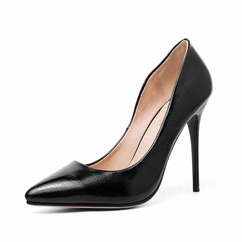 Women's Pointy Toe Dress Pump Patent Leather PU Heels