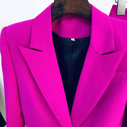 Women's Pantsuit Blazer+High Waisted Flare Pants Suit Wedding Pantsuit