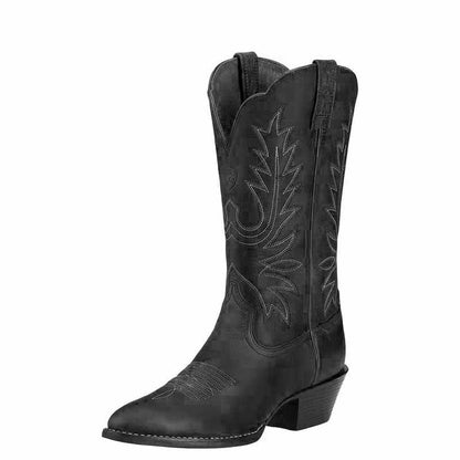 Womens Western Cowgirl Cowboy Boot Snip Toe Country Dress Boots