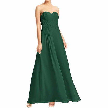 Chiffon Bridesmaid Dress Custom Prom Dress Long Evening Gowns
