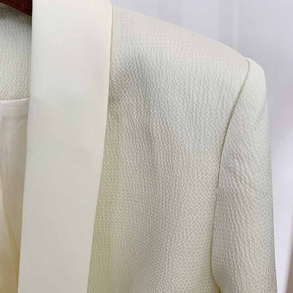 Women's Apricot Pantsuit Blazer+High Waisted Pants Suit Work Wear Pantsuit