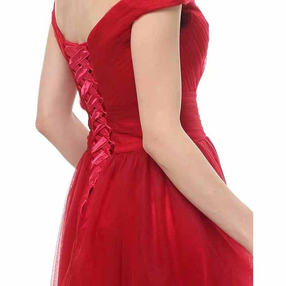 Women's Long Off Shoulder Prom Dress Evening Party Ball Gown