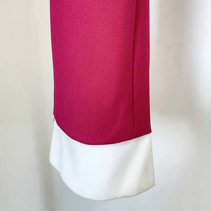 Ladies Rose Short Blazer + Rose Skirt 2 Pieces Set Mini Skirt Suits