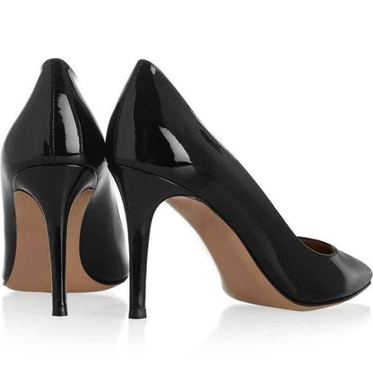 Black High Heels Party Patent Stiletto Classic Pumps