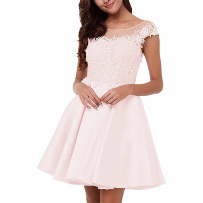 sd-hk Lace Applique Homecoming Dress for Elegant Style