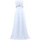 sd-hk Women Chiffon Bridesmaid Dresses Off The Shoulder Formal Wedding Dress