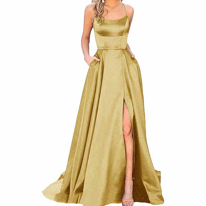 gold prom dress