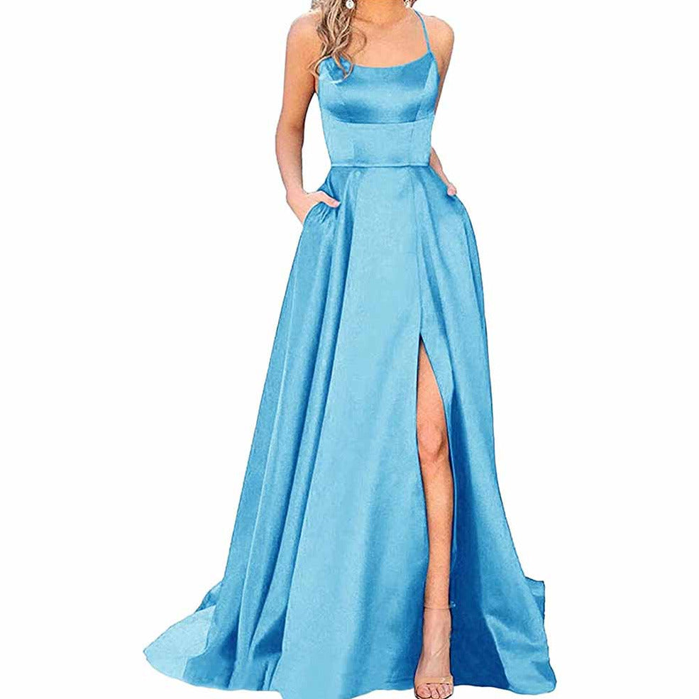 ocean blue formal gowns