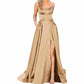 sand evening gowns