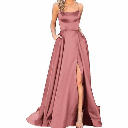 copper red formal gowns
